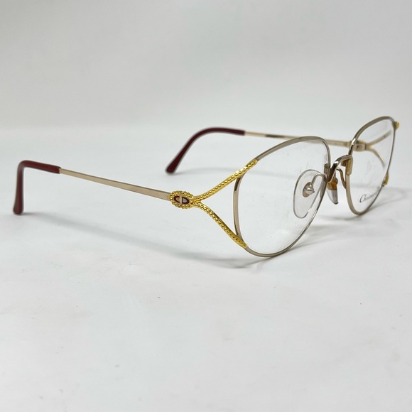 VINTAGE CHRISTIAN DIOR Eyeglasses Frame  80'S 2712 44 GOLD Austria 56 [] 16 - Picture 2 of 9